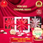 Bộ quà tặng Trung Thu - yến hũ chưng sẵn Nhân Việt