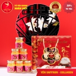 Lốc 6 Hũ Yến Sào Chưng Saffron Collagen Nhân Việt 30% Yến