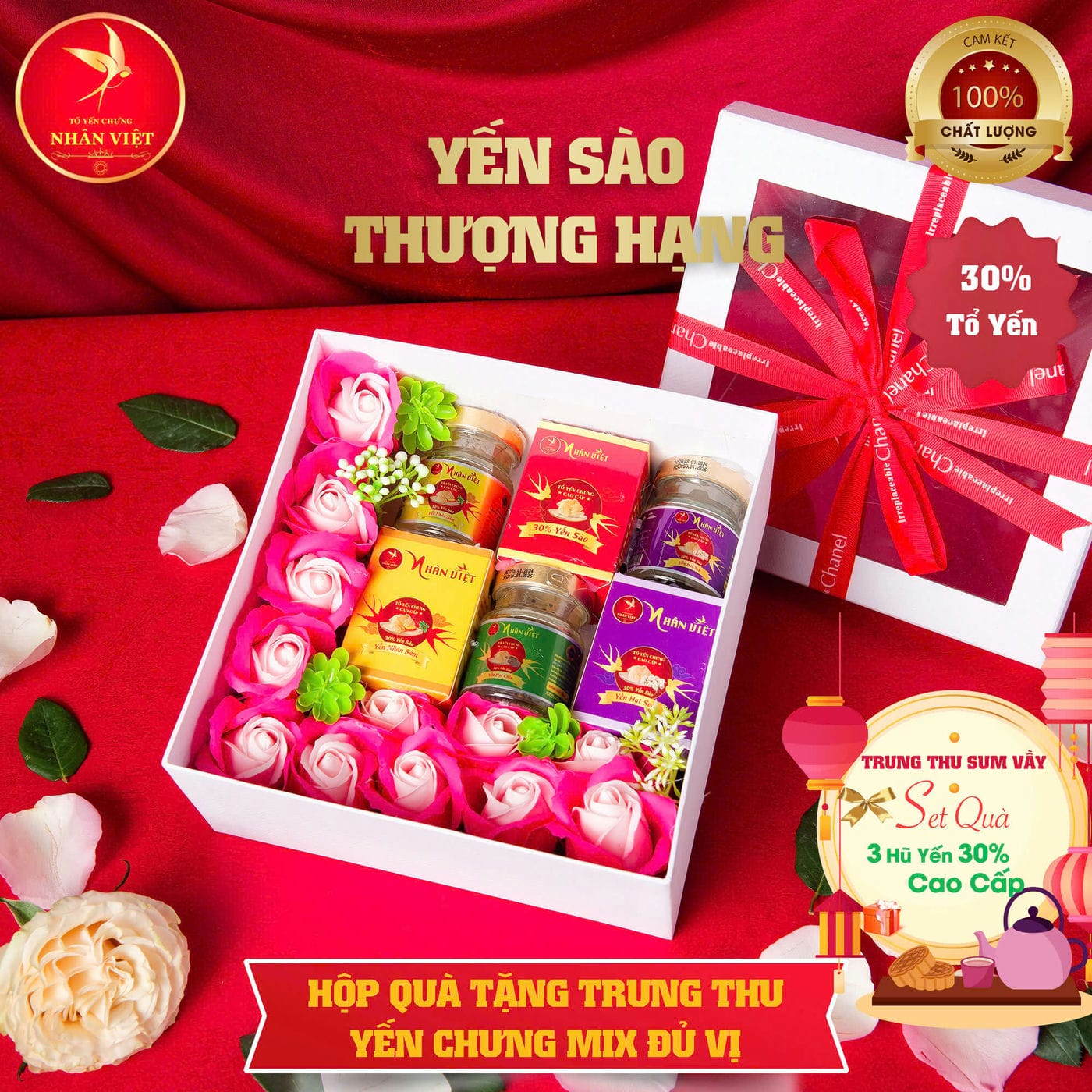 Hộp Quà Tặng Trung Thu Yến Chưng Mix Vị