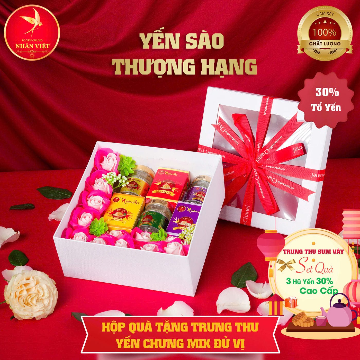 Hộp Quà Tặng Trung Thu Yến Chưng Mix Vị