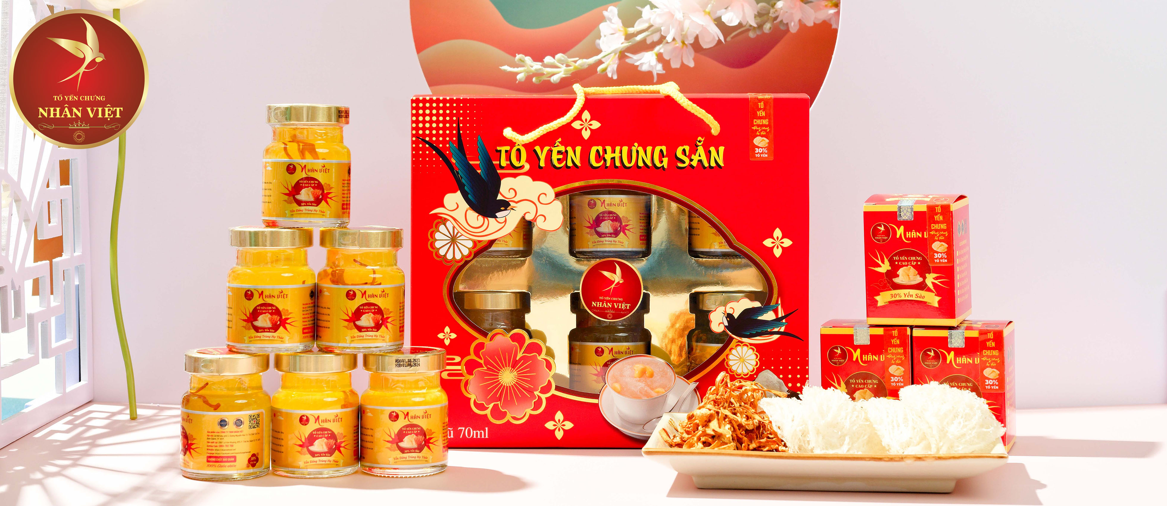 Yến Chưng  Đông Trùng Hạ Thảo Cao Cấp Nhân Việt