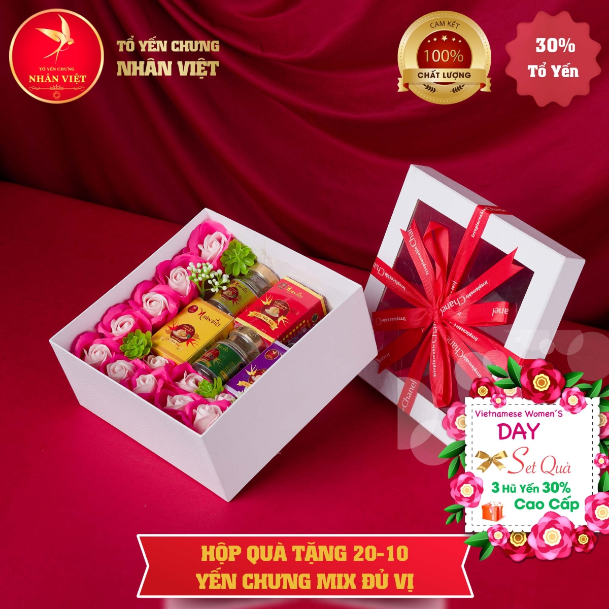 Hộp quà tặng 20.10 yến chưng mix vị