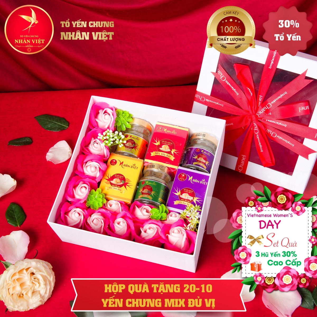 Hộp quà tặng 20.10 yến chưng mix vị