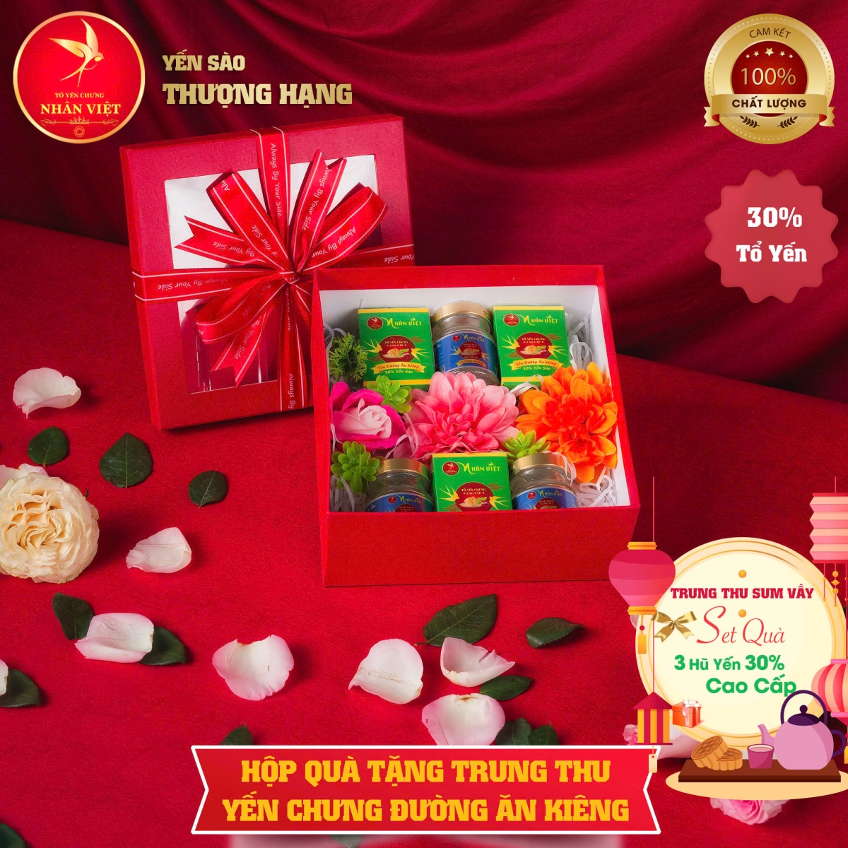 Hộp Quà Tặng Trung Thu Yến Chưng Sẵn