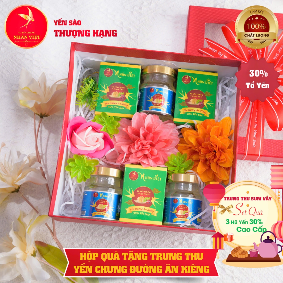 Hộp Quà Tặng Trung Thu Yến Chưng Sẵn