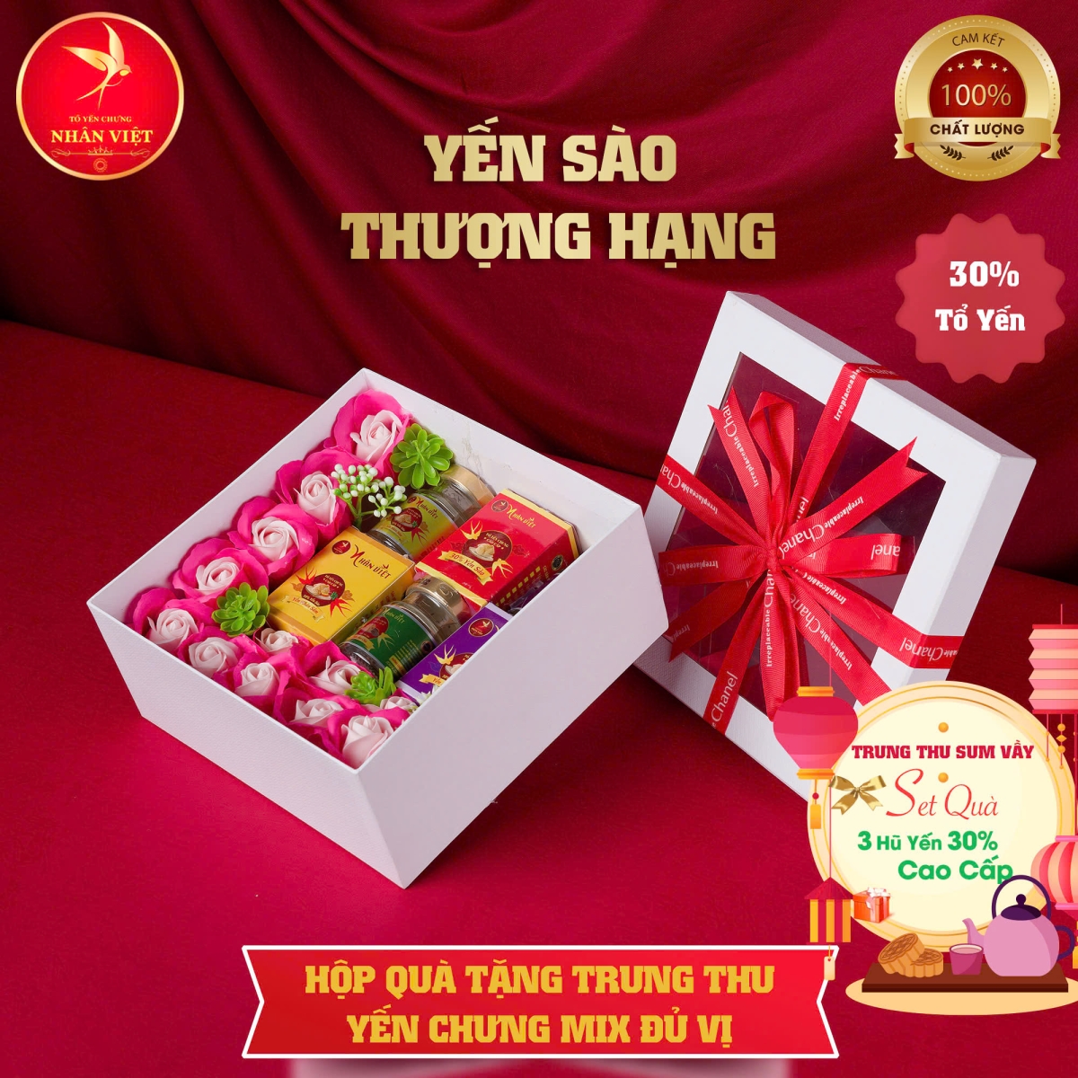 Hộp Quà Tặng Trung Thu Yến Chưng Mix Vị