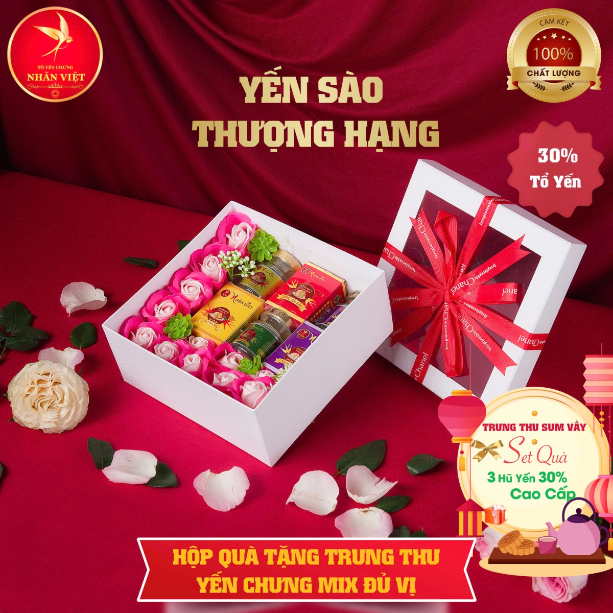 Hộp Quà Tặng Trung Thu Yến Chưng Mix Vị