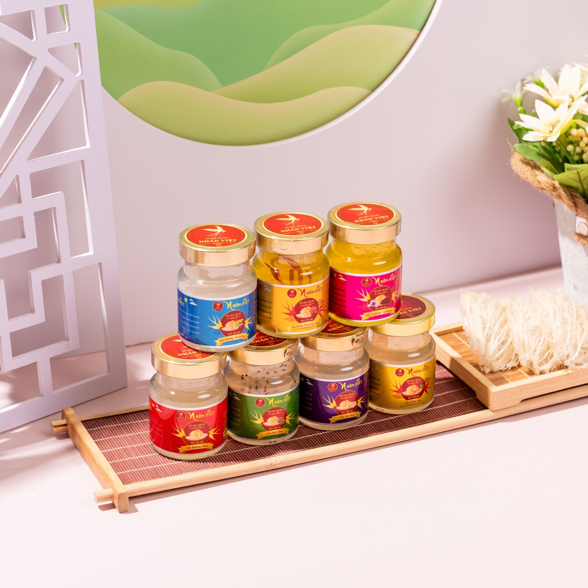 Lốc 6 Hũ Yến Sào Chưng Đủ Vị Nhân Việt 30% Yến Hũ 70ml