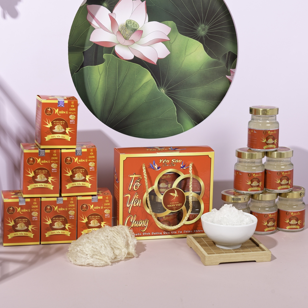 Yến Sào Chưng Đường Phèn Nhân Việt 30% Yến Hũ 70ml