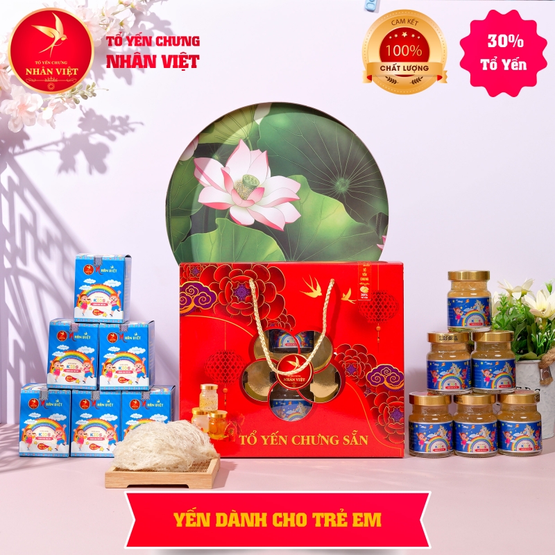 Lốc 6 Hũ Yến Sào Cho Bé Nhân Việt Kids 30% Yến