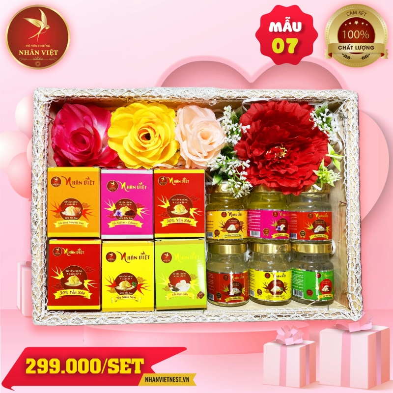 SET Quà Tặng Yến Sào 8/3  Nhân Việt - Mẫu 07